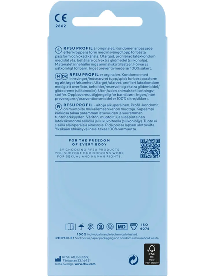 RFSU Profil Kondomer 30-pack - Prezervatīvi 2