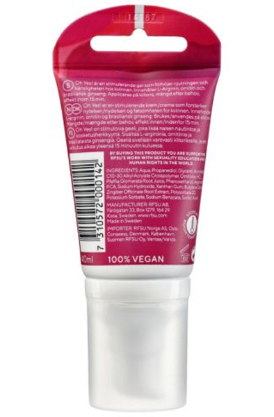 RFSU Sense Me Oh yes! 40ml - Stimulējošs gēls 3