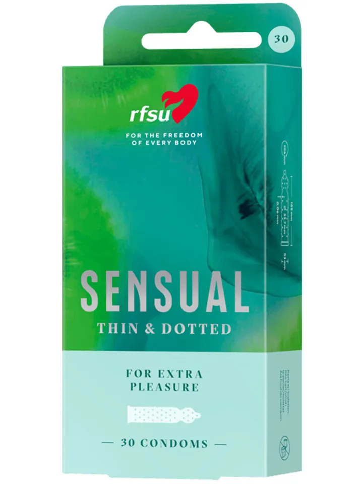 RFSU Sensual (Näkken) Kondomer 30-pack - Teksturēti prezervatīvi 1