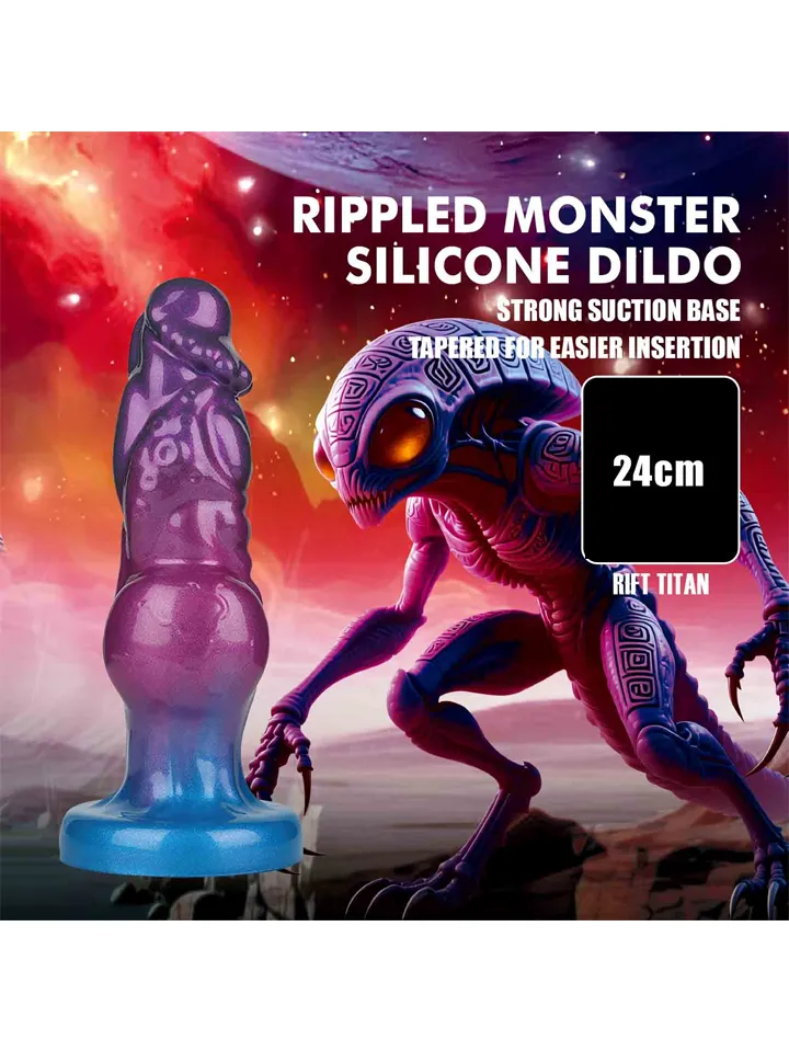 Rift Titan Inflatable Monster Silicone Dildo 24 cm - Piepūšamais dildo 2 [full]