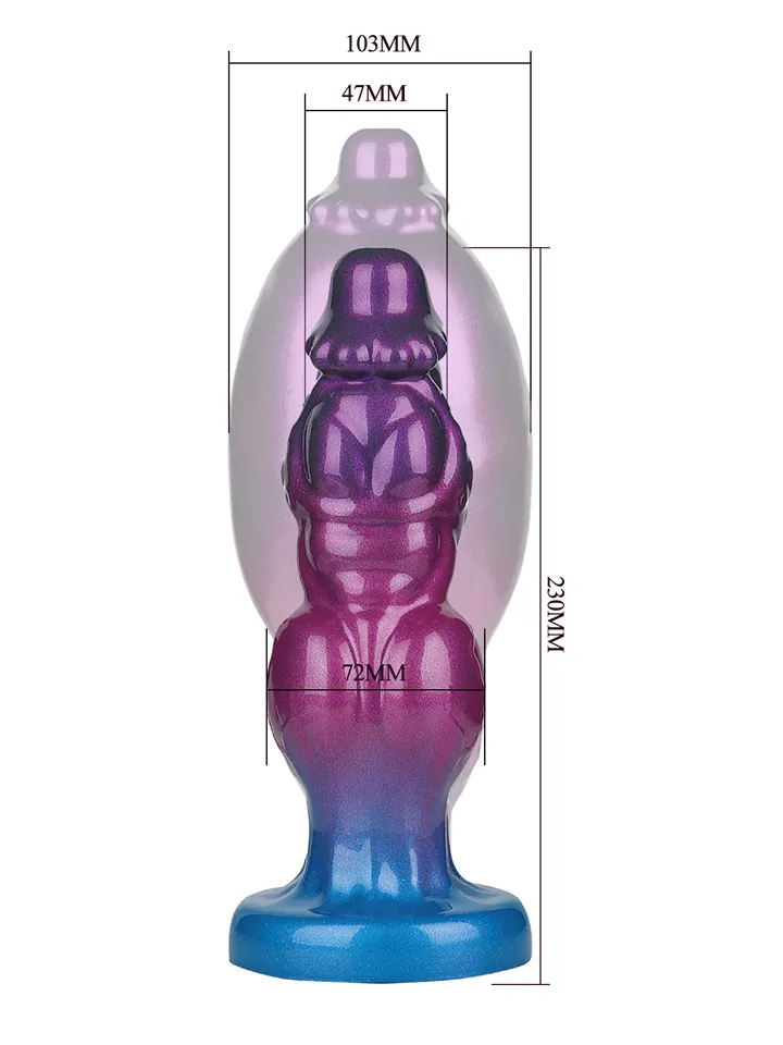 Rift Titan Inflatable Monster Silicone Dildo 24 cm - Piepūšamais dildo 4 [full]