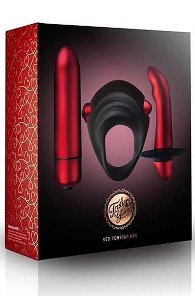 Rocks Off Kit of 3 Truly Yours Red Temptations - Pāru seksa rotaļlietu komplekts 2
