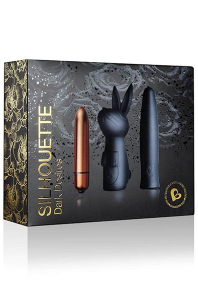 Rocks Off Silhouette Dark Desires Kit - Klitora vibratoru komplekts 2
