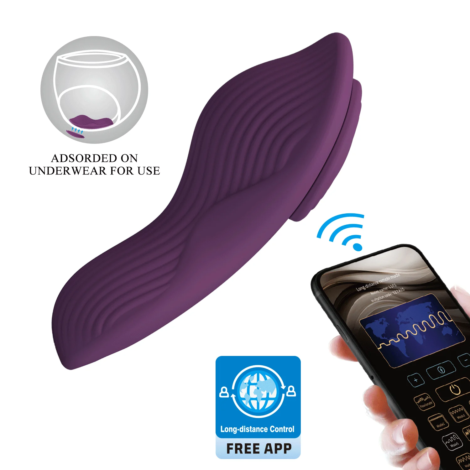 Romario Wearable Clip-On Vibrator - Vibrējošas biksītes 1