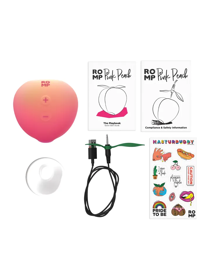 Romp Peach Clitoral Stimulator - Gaisa spiediena vibrators 5 [full]