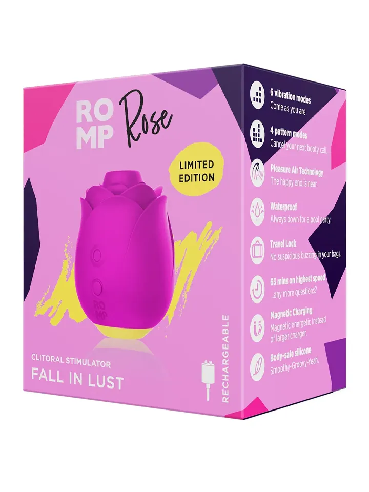 Romp Rose Pleasure Air Stimulator - Gaisa spiediena vibrators 6 [full]