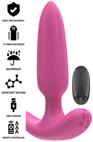 Ross Anal Plug 10 Vibrations Remote Control - Vibrējošs anālais spraudnis 1