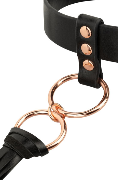 Rosy Gold Collar With Flogger - Apkakle 4