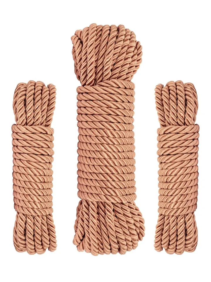 Rosy Gold Rope Set Luxury Bondage Ropes - BDSM pārstāvis 1 [full]