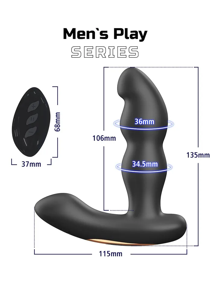 Rotating Prostate Massager With Remote Control - Prostatas stimulators 5 [full]