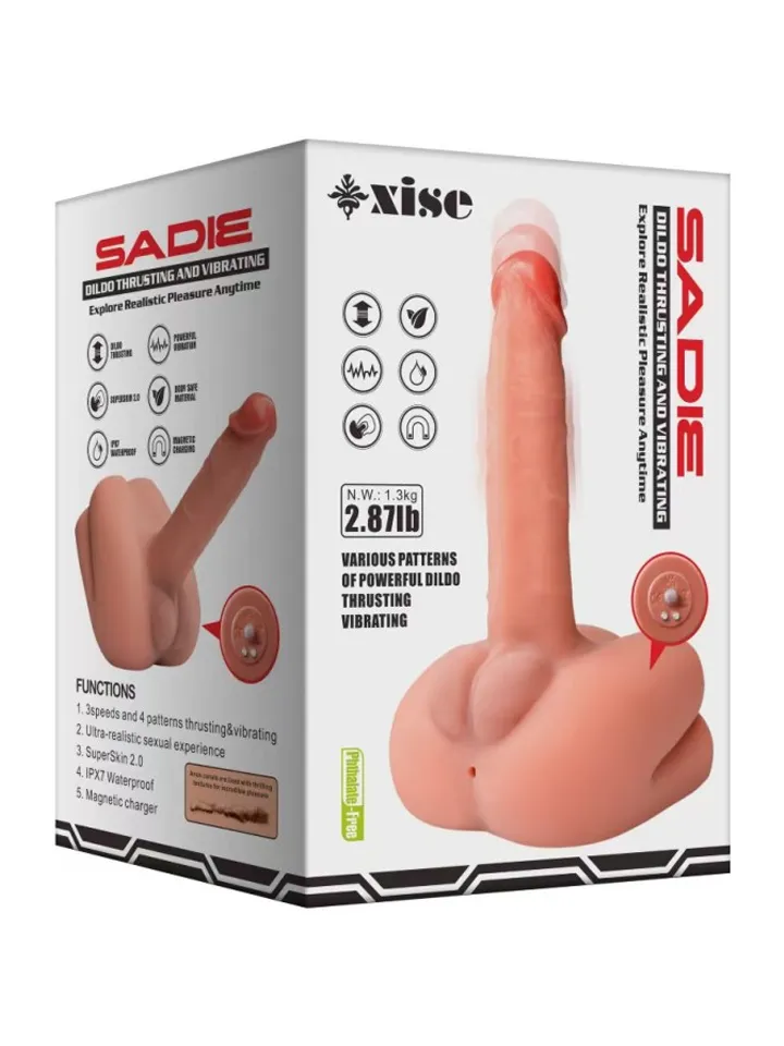 Sadie Thrusting Vibrating Dildo - Manlig Sexdocka 7 [full]