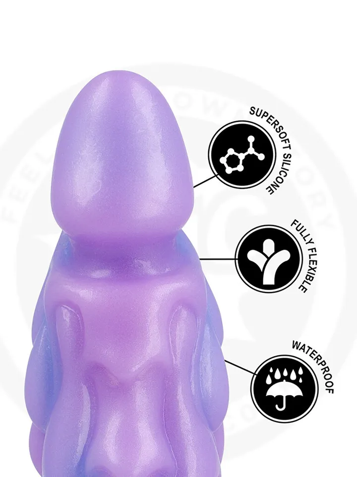 Sapphire Lunar Glow Dildo 18,5 cm - Fantasy dildo 4 [full]