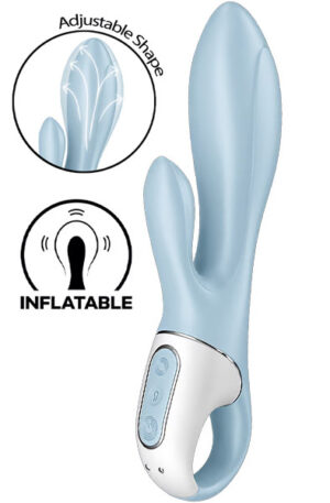 Satisfyer Air Pump Bunny 1 Blue - Trušu vibrators 1