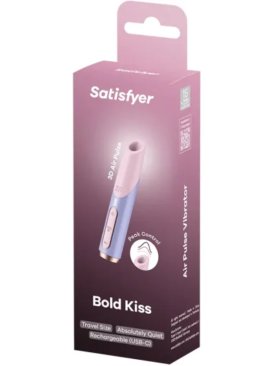 Satisfyer Bold Kiss Air Pulse Vibrator - Gaisa spiediena vibrators 5