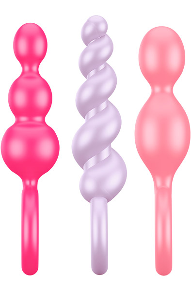 Satisfyer Booty Call Plugs Colored - Anālā spraudņa komplekts 3