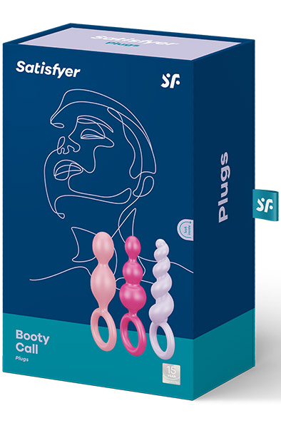 Satisfyer Booty Call Plugs Colored - Anālā spraudņa komplekts 4