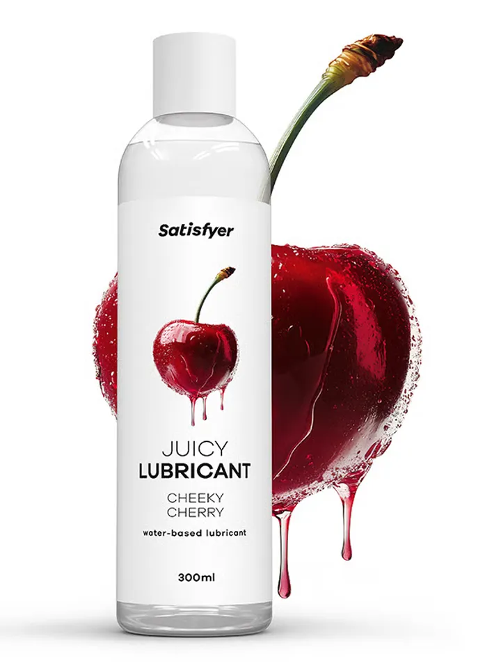 Satisfyer Cheeky Cherry Water Based Lubricant 300 ml - Lubrikants uz ūdens bāzes 2 [full]