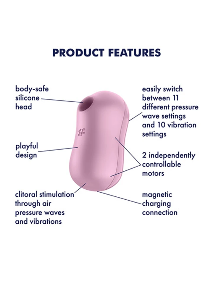 Satisfyer Cotton Candy Airpulse Stimulator - Gaisa spiediena vibrators 2 [full]