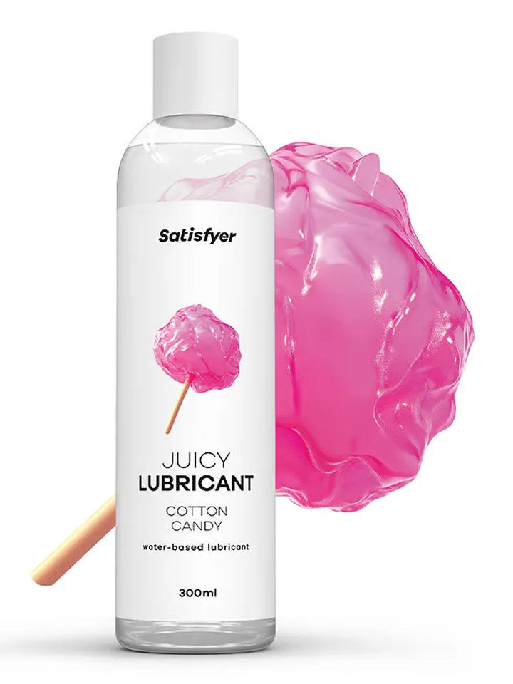 Satisfyer Cotton Candy Water Based Lubricant 300 ml - Aromatizēta smērviela 2 [full]
