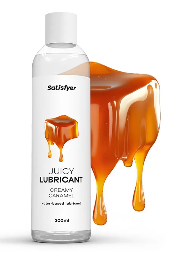 Satisfyer Creamy Caramel Water Based Lubricant 300 ml - Aromatizēta smērviela 2 [full]