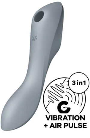 Satisfyer Curvy Trinity 3 Grey - Gaisa spiediena vibrators 1