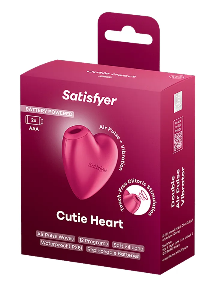Satisfyer Cutie Heart Battery Powered - Gaisa spiediena vibrators 5 [full]