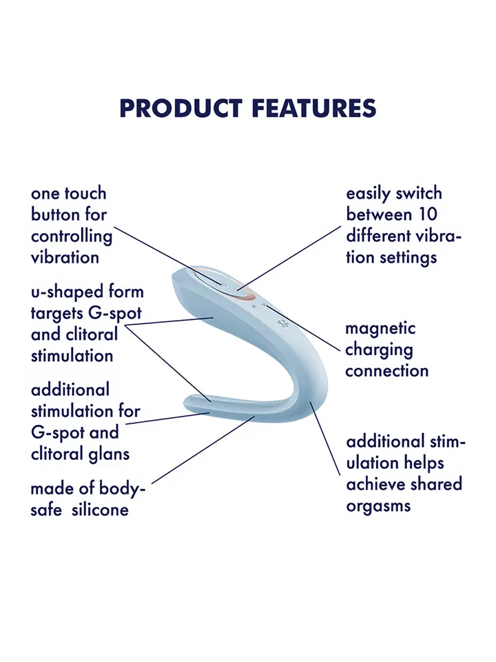 Satisfyer Double Classic Partner Vibrator - Pāru vibrators 2 [full]