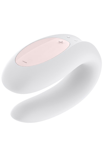 Satisfyer Double Joy White - Pāris vibrators ar lietotņu vadību 2