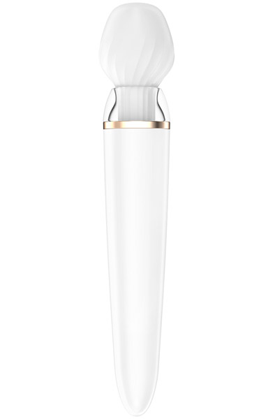 Satisfyer Double Wand-er White - Burvju nūjiņa / masāžas zizlis 3