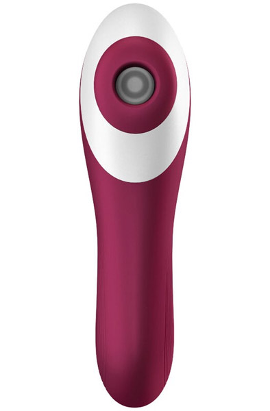 Satisfyer Dual Crush Red - Gaisa spiediena vibrators 2