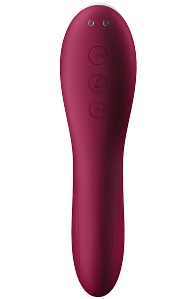 Satisfyer Dual Crush Red - Gaisa spiediena vibrators 3