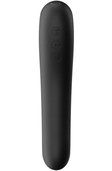 Satisfyer Dual Kiss Black - Gaisa spiediena vibrators 4
