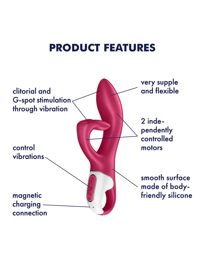 Satisfyer Embrace Me Rabbit Vibrator Berry - Trušu vibrators 2 [full]