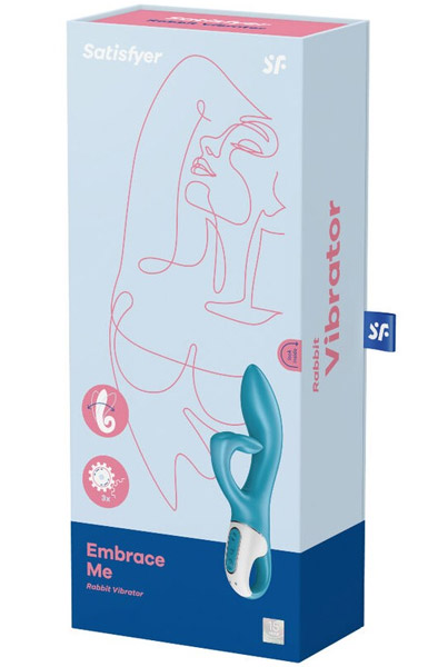 Satisfyer Embrace Me Rabbit Vibrator Turqoise - Trušu vibrators 5