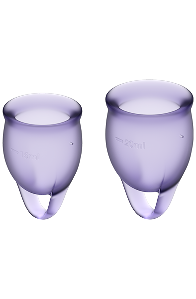 SATISFYER FEEL GOOD MENSTRUAL CUP - PURPLE - Tamponi un Menstruālās krūzītes 1