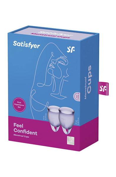 SATISFYER FEEL GOOD MENSTRUAL CUP - PURPLE - Tamponi un Menstruālās krūzītes 2