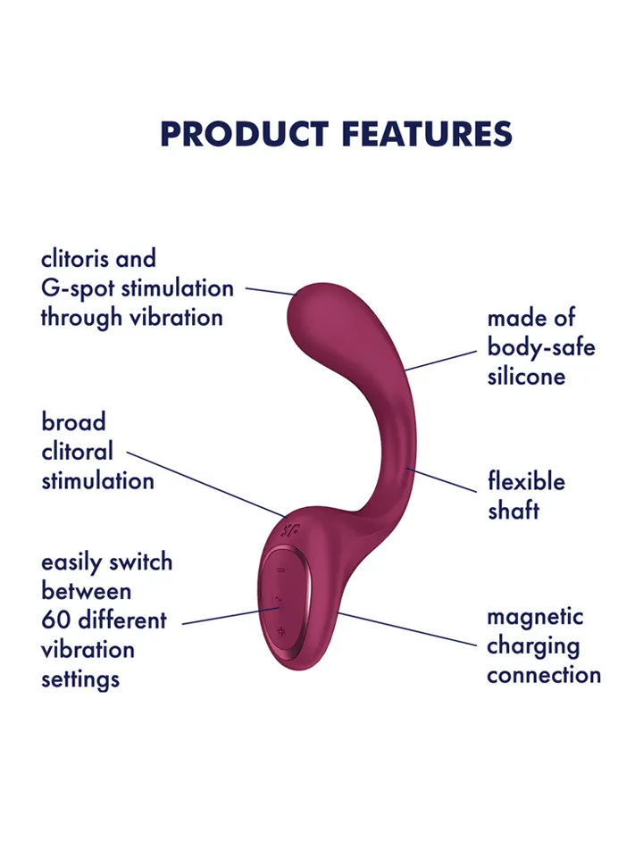 Satisfyer G for Goddess 2 Wine Red - G punkta vibrators 2 [full]