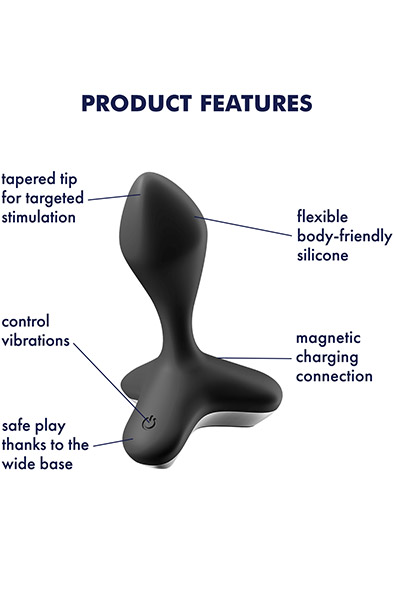 Satisfyer Game Changer Black - Vibrējošs anālais spraudnis 2