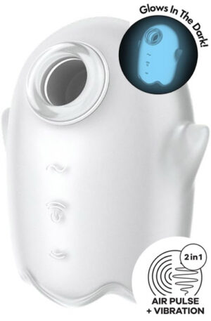 Satisfyer Glowing Ghost Clitoral Stimulator - Gaisa spiediena vibrators 1