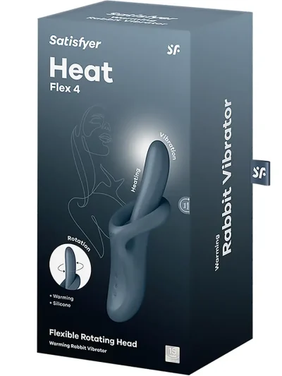 Satisfyer Heat Flex 4 Grey - G punkta vibrators 5