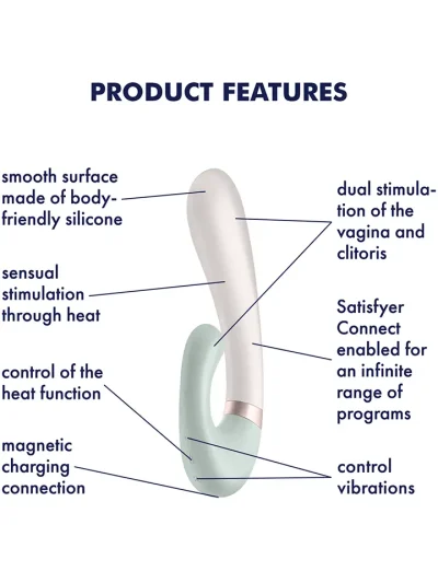 Satisfyer Heat Wave Connect App Mint - Trušu vibratori 2