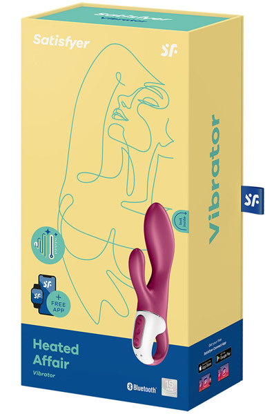 Satisfyer Heated Affair - Lietotņu kontrolēts trušu vibrators 4