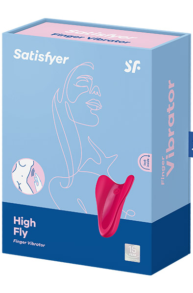 Satisfyer High Fly Finger Vibrator Red - Klitora vibrators 4