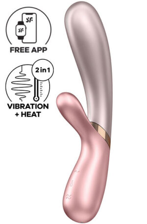 Satisfyer Hot Lover Vibrator - Lietotņu kontrolēts trušu vibrators 1