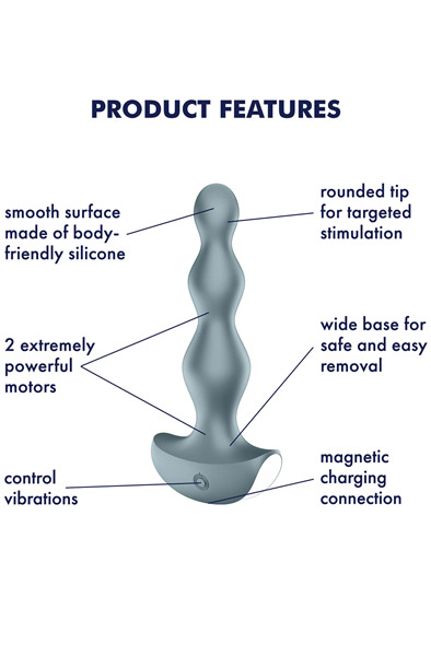 Satisfyer Lolli Plug Vibrator 1 Dark Teal - Vibrējošas anālās krelles 2
