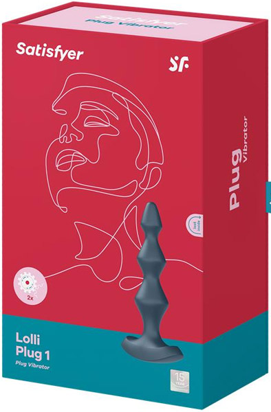 Satisfyer Lolli Plug Vibrator 1 Dark Teal - Vibrējošas anālās krelles 3