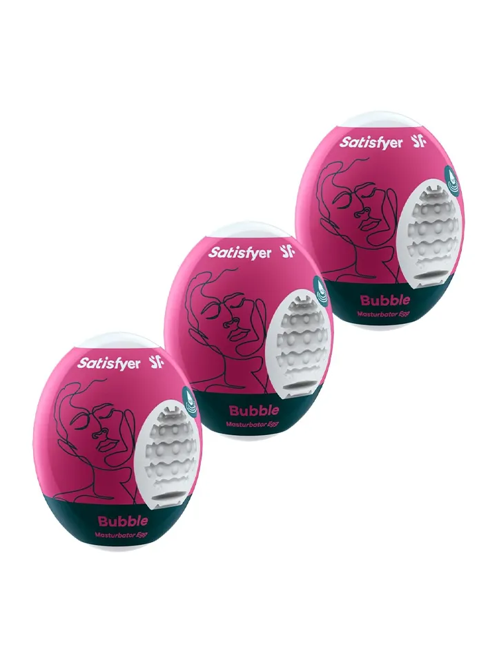 Satisfyer Masturbator Egg Bubble 3-pack - Palaist olas 1 [full]