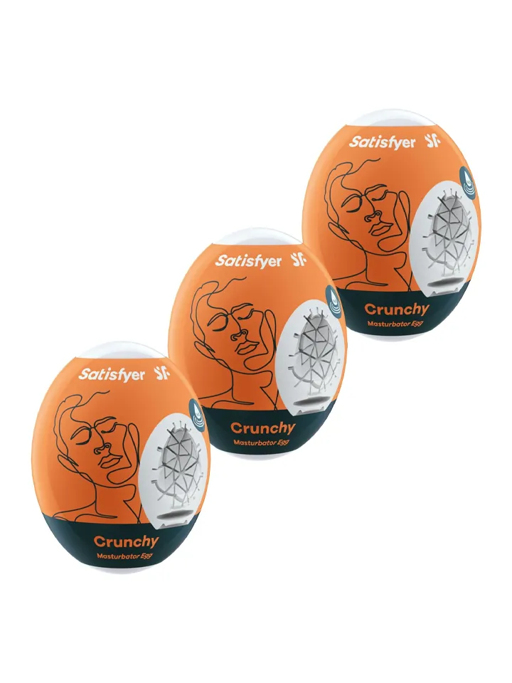 Satisfyer Masturbator Egg Crunchy 3-pack - Palaist olas 1 [full]