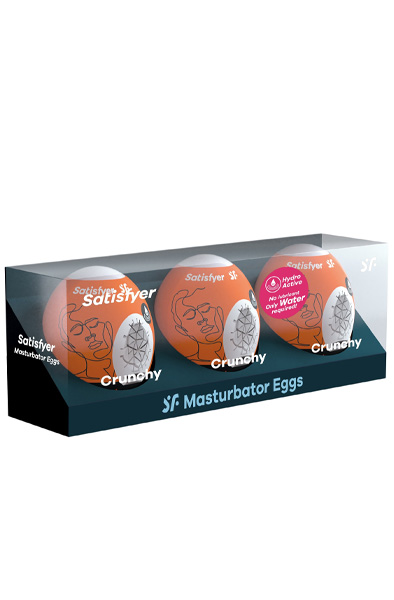 Satisfyer Masturbator Egg Crunchy 3-pack - Palaist olas 3