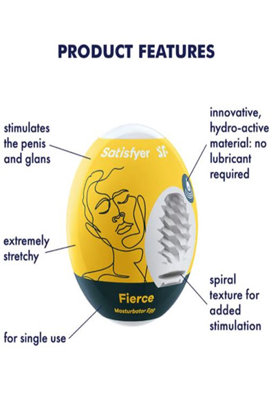 Satisfyer Masturbator Egg Fierce 3-pack - Palaist olas 2